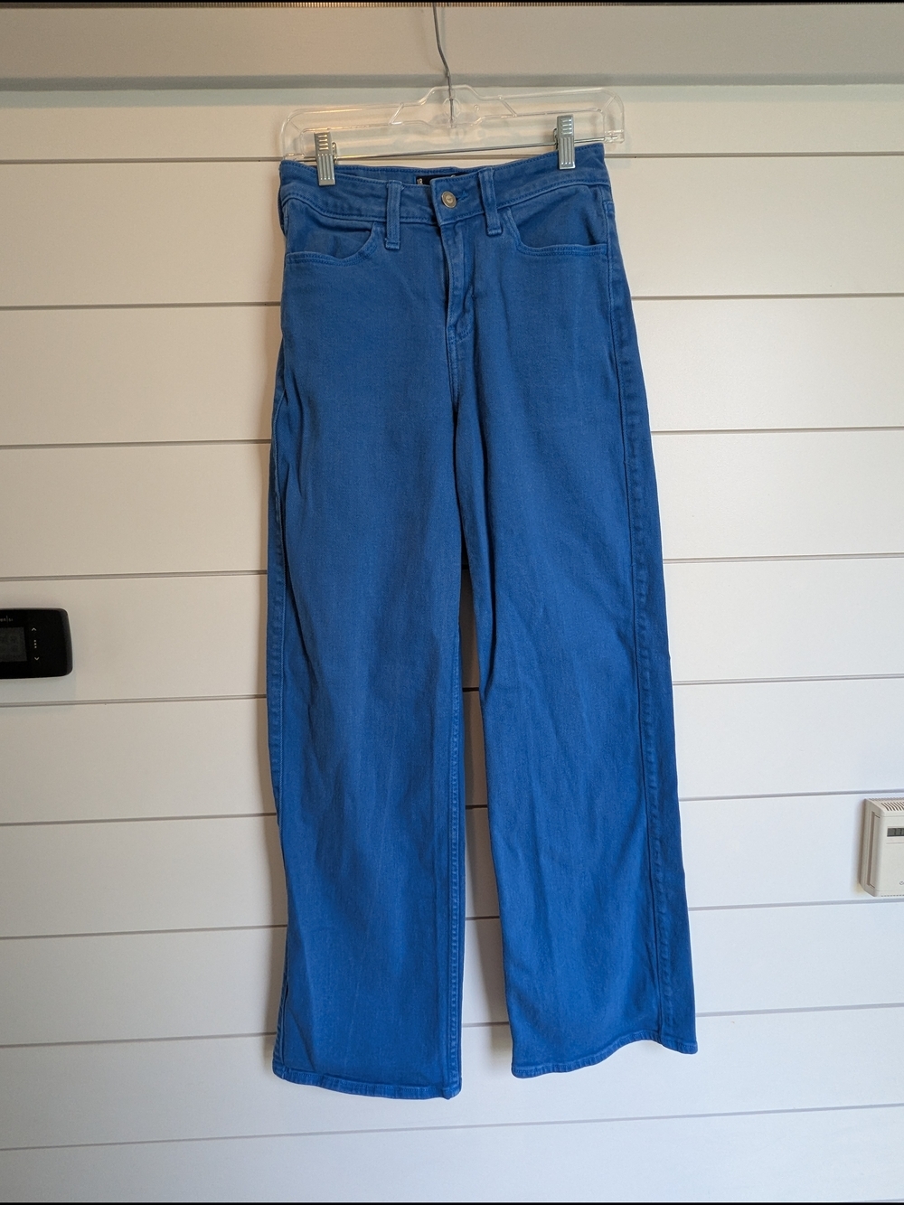 Hollister High Rise Vintage Baggy Jeans Electric Cobalt Blue Size 25 X 31 Relaxe